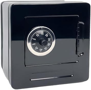 Piggy Bank Cash Coin Box ATM Bank Electronic Coin Piggy Bank with Password Coin Box,Storage Box Black