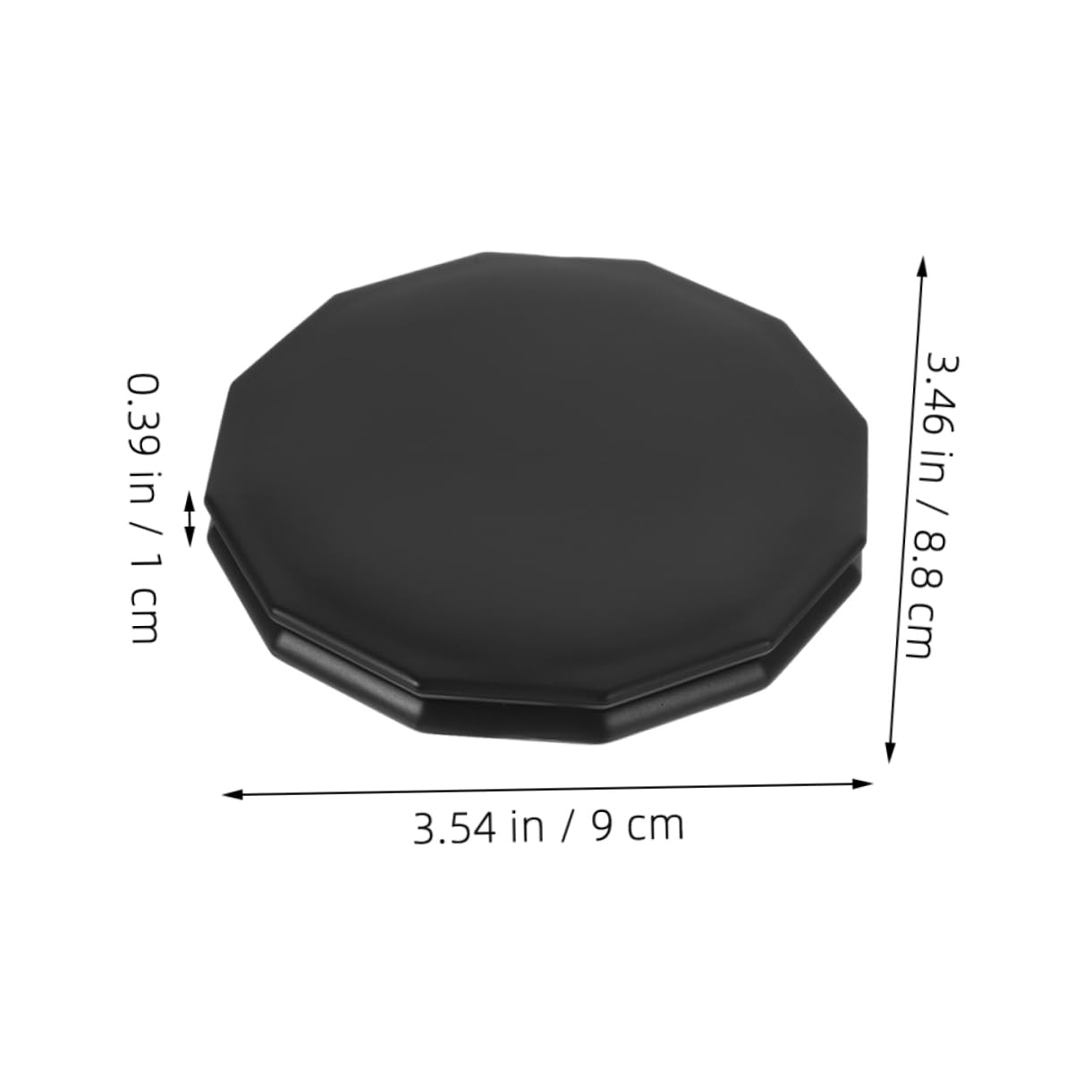 Healvian 2 Espejos de Maquillaje Aumento Espejo de Tamaño de Viaje Plegable Diseño de Tapa Reversible Adecuado para Viajes Uso Diario