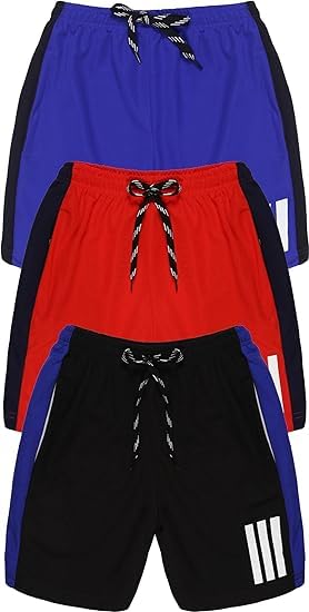 Image of Polyester Sports Shorts for Boys and Girls - Colour May Vary