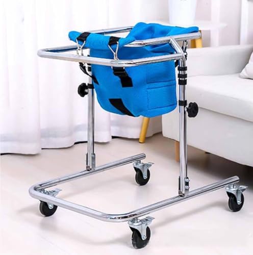Andador Plegable para Niños con Ruedas, Andador con Ruedas y Asiento, Andador Auxiliar para Niños y Adolescentes con Necesidades Especiales