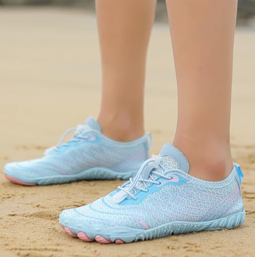 Barefoot Shoes for Women Men Wide Toe Box Breathable Non-Slip Quick-Dry Aqua Barefoot Water Shoes Athletic Beach Pool Swim Surf Diving Hiking Walking Shoes2