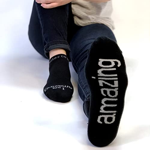 Image of notes to self Socks - Daily Affirmations, Inspirational Socks for girls & boys