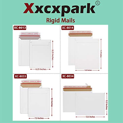 Xxcxpark-20-Pack-Rigid-Mailers-95x75-inches-Self-Seal-Photo-Document-Mailers-Premium-Cardboard-Keep-Flat-Envelopes-for-Photos-Pictures-Papers-Files-CD