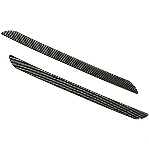 Xotic Tech 2pcs Car Door Edge Plate Guard Protector Threshold Door Entry Sill Scuff Strip Sticker Trims, Real Carbon Fiber, Universal Fit for Most Car SUV