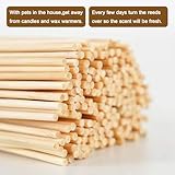 100PCS Reed Diffuser Sticks,18cm Wood Rattan-Reed Sticks Replacement Essential Oil Aroma Diffuser Glass Bottles-Diffuser Refills for Home, Office Fragrance - Image 5
