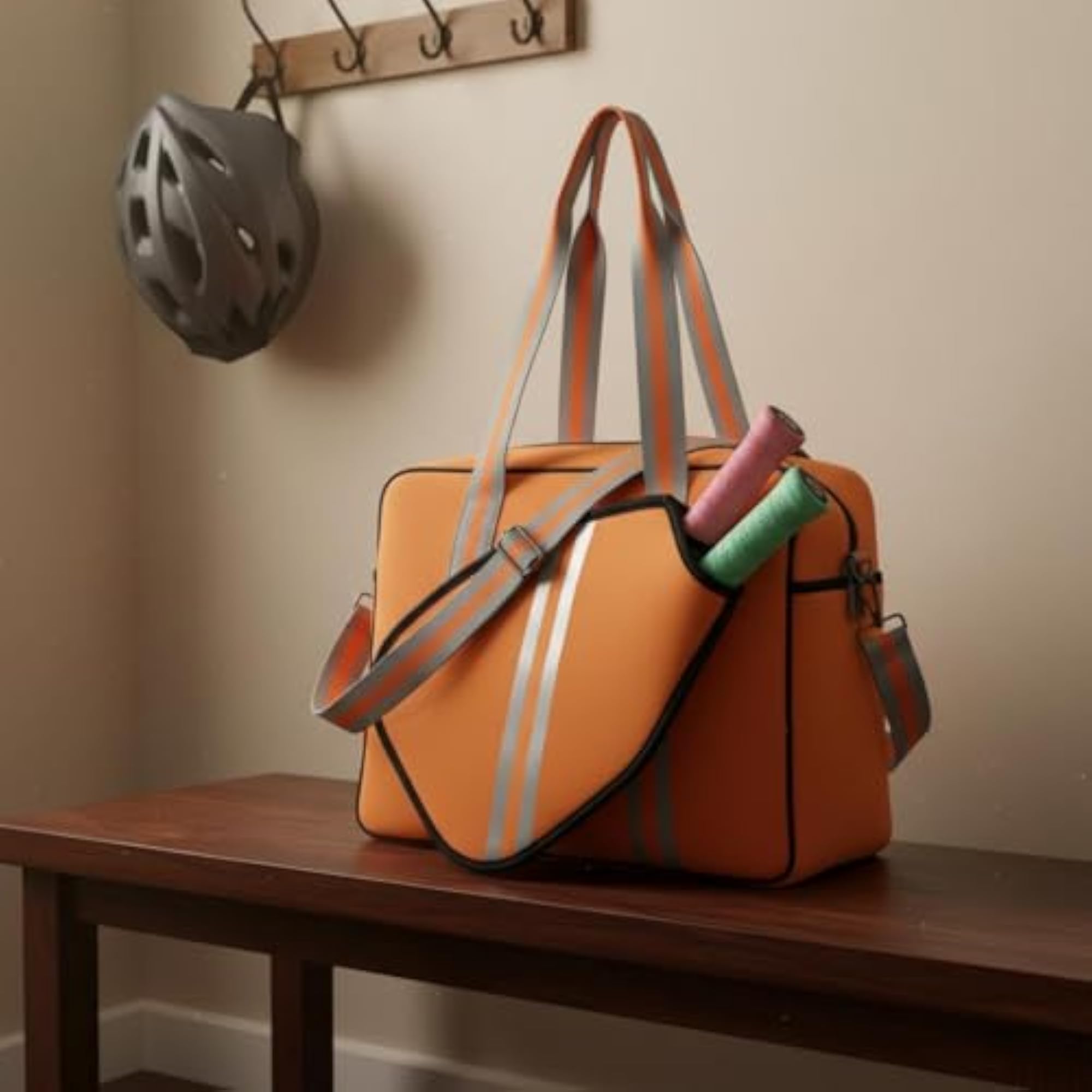 2-Way Carry Pickleball Paddle Bag Multiple Compartments