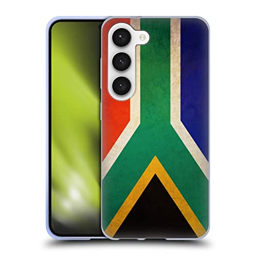 Head Case Designs South Africa South African Vintage Flags Gel Case [Military Grade Protection] Compatible with Samsung Galaxy S23 5G and Compatible with MagSafe