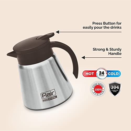 Image of Flair Latte Vacuum Insulated Steel Kettle 600 ML (Brown)