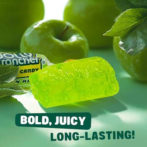 Hard Candy GREEN APPLE Original Flavor 1 lb - Bulk Bag, Individually Wrapped (74 Pieces)