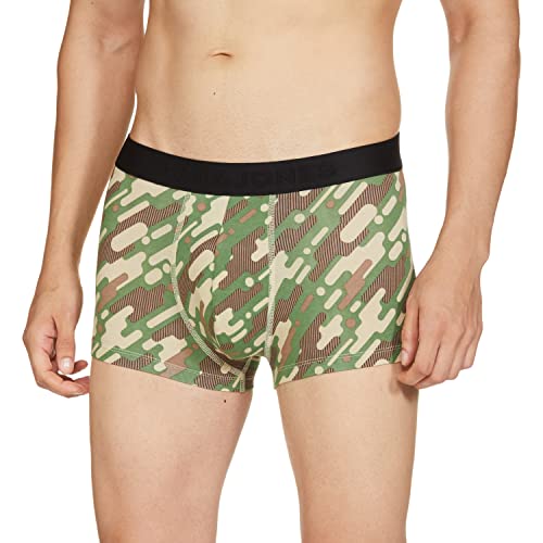 Image of JACK & JONES Men's Cotton Blend Modern Regular Printed Trunks