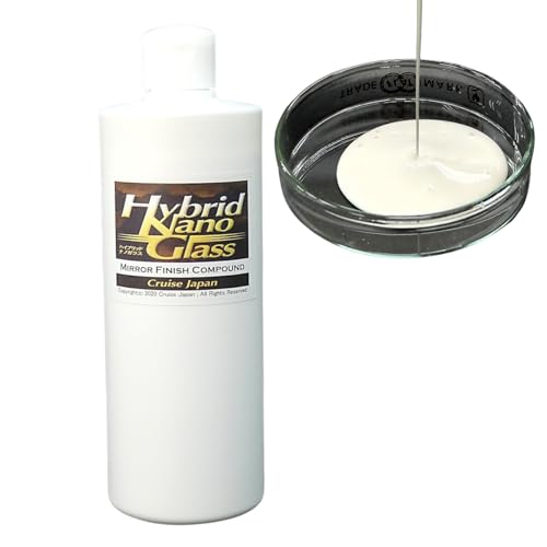 大容量【鏡面仕上げ用コンパウンド】極超微粒子研磨剤 プロ用高濃度配合 車の傷消し 洗車キズ消し 擦り傷 くすみ取り 車の研磨剤/自分でキズ修理 車磨き【手磨き・ポリッシャー両対応】鏡面磨き用コンパウンド【ハイブリッドナノガラス】ミラーフィニッシュ 400g