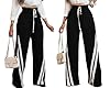 Voghtic Wide Leg Sweatpants Women Striped Drawstri... #3