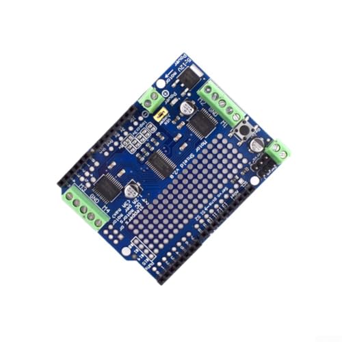 HanOaki Module pilote de moteur avec puce TB6612FNG pour Arduino, double interface en H pour moteurs pas à pas CC et 4 fils, sortie 3,2 A, communication I2C, bouclier empilable 6,8 x 5,2 cm