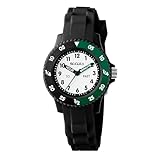Tikkers Kids Black Silicone Strap Timer Teacher Watch