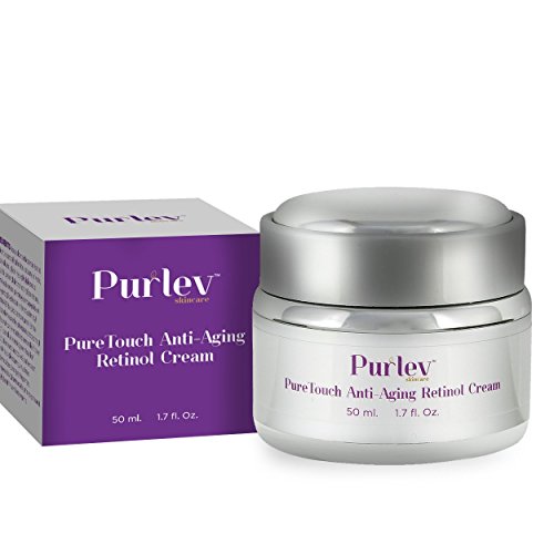 Purlev Skincare Pure Touch Anti Aging Advanced Retinol Facial Cream Moisturizer 1.7 Oz | Light Consistency, Fast Absorption, Long Lasting Results | Erase Fine Lines, Hydrate Your Skin & Tighten Pores