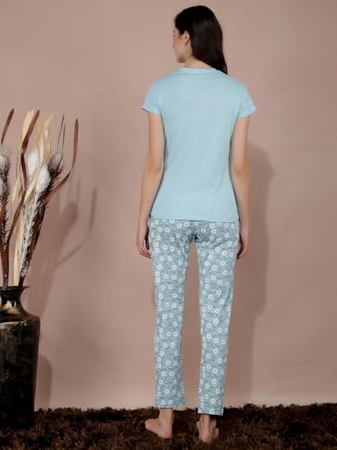 Image of Dollar Missy Women's Combed Cotton T-Shirt Pyjama Night Suit