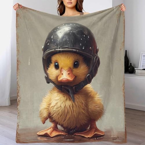 Jeté de canapé canard mignon en microfibre pour vos soirées cocooning - 4