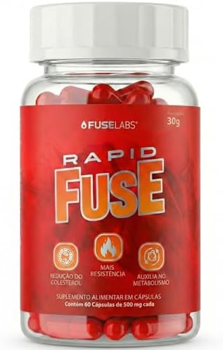 Rapid Fuse Pré Treino e Termogênico (Foguinho) - 60 Cápsulas com ...