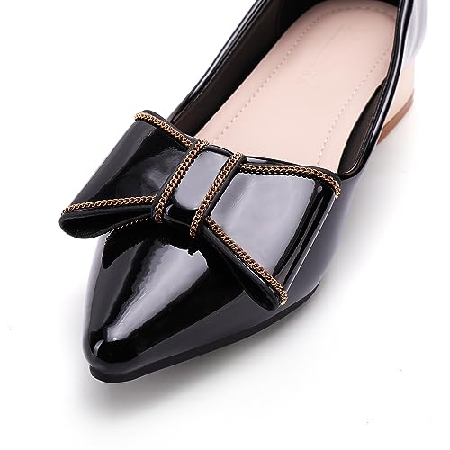 Danglianying Women'S Chunky Closed Toe Low Block Heels Work Pumps Comfortable Dress Wedding Shoes For Party Office Black Size 8 thumb #2