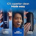 Oral-B iO Simple Clean Rechargeable Electric Powered Toothbrush, Night Black with 1 Gentle Care Brush Head and 1 Black Travel Case - Automatic Pressure Sensor to Protect Gums - 3 Modes - 2 Min Timer - Image 2