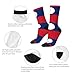 XZDZDX Flag of Laos Polyester Mid-Calf Socks 2 Black-2 for Unisex - Skin-Friendly Elastic Fashion Crew Socks