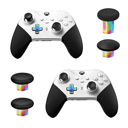 Image of Accessories for Xbox Elite Controller Series 2 Core, 9 in 1 Replacement Component Set Includes 4 Paddles, 4 Metal Thumbsticks, and 1 D-Pad (Iridescent)
