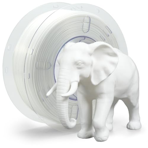 Image of VOXELAB HS PLA+ Filament 1.75mm, High Speed PLA Plus 3D Printer Filament, 1kg (2.2lbs) for Most FDM 3D Printers, Enhanced Toughness & Smooth Printing, Superior Layer Adhesion(White)