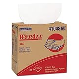 KIMBERLY-CLARK WYPALL X80 Wipers, 9 1/10 x 16 4/5, White, POP-UP Box. Includes 80 Wipers Each