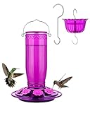 iBorn Hummingbird Feeders for Outdoors Hanging with Ant Moat...