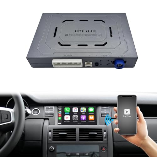 JOYEAUTO Wireless Carplay Android Auto Retrofit Kit Receiver for Land Rover/Jaguar Discovery Sport F-Space Harman os, 2025 Upgrade Wireless CarPlay Decoder Support Mirroring, Rear View, USB Play