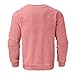 RTRDE Mens Hoodless Sweatshirts Pullover | Crew Neck Long Sleeve Casual Workout Athletic Sweaters Pullover Men Streetwear Sudaderas Hombre Talla Grande (5XL | Pink)