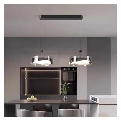 Plafonnier suspendu LED salon lustre moderne télécommandé pour grand espace