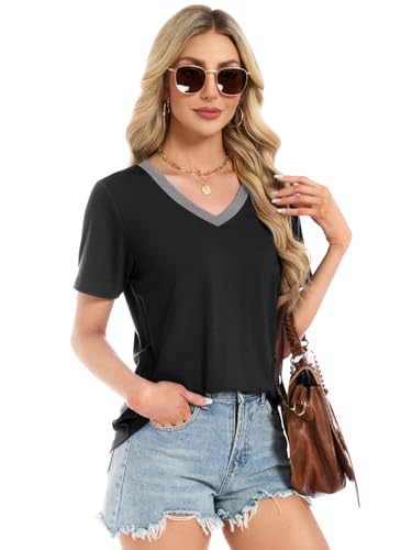 Save on Women's Short Sleeve V-Neck Tops with Code D7G8E4DF - Image 5