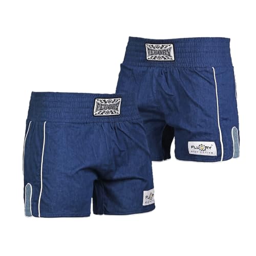 FLUORY Muay Thai Shorts Boxer Shorts Boxing Trunks Kick Martial Arts Training Gym Clothing for Men Women Professional Boxing