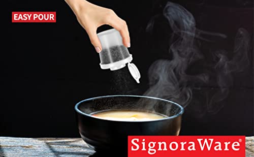 Image of Signoraware BPA Free Plastic Medium Spice Shaker (90mlx2 | White)
