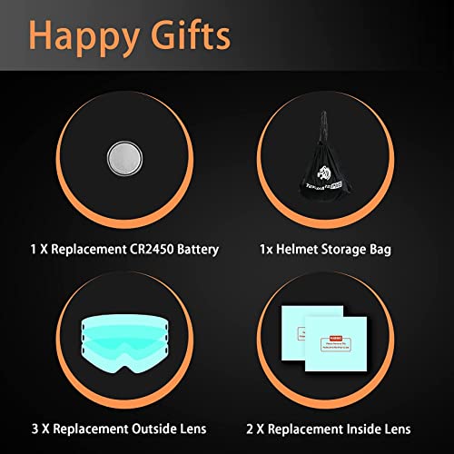 Tekware Auto Darkening Welding Helmet, Ultra Large Viewing Screen True Color Welder Helmet, 4 Arc Sensor Welding Hood, Lightweight Hemispherical 4C Lens Welding Mask, Variable Shade 4~5/9-9/13 #TOP7