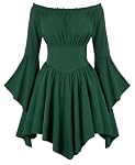 SCARLET DARKNESS – SCARLET DARKNESS Damen Piratenkleid schulterfrei Glockenärme