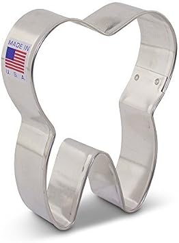 Ann Clark Tooth Cookie Cutter, 3-1/2 Made in USA | Perfect Size & Shape, Americas Largest Cookie Cutter Maker, Food-Safe American Steel