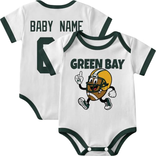 Image of KREDE Baby Clothes Custom Short Sleeves for Baby Boy Gifts | Custom Bodysuit with Number Name Gifts for Baby