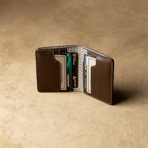 Image of Theater 1705 Men's Wallet | Slim Faux Leather Bi-Fold Wallet for Men with Multiple Card Slots & Cash Compartments | Everyday Minimal Wallet