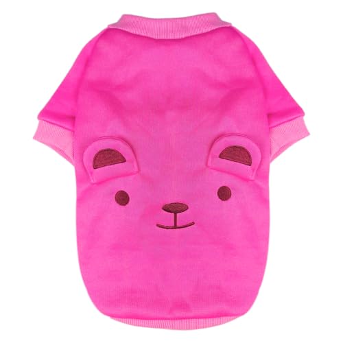 Image of Rose Cute Dog Sweater Soft Winter Clothes for Small Dogs, XS