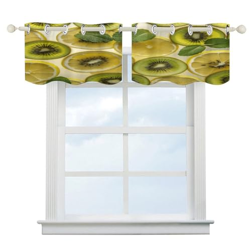 Cortinas opacas para regular la luz en cocinas y baños con diseño de frutas 2