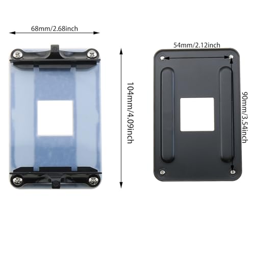 Placa de montaje soporte para ventilador CPU AMD AM4, radiador, placa trasera metálica miniatura 3