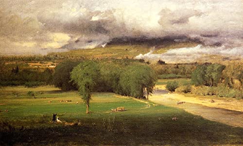 Cuadro Prados de Conway de George Inness lienzo decorativo de 60x90cm
