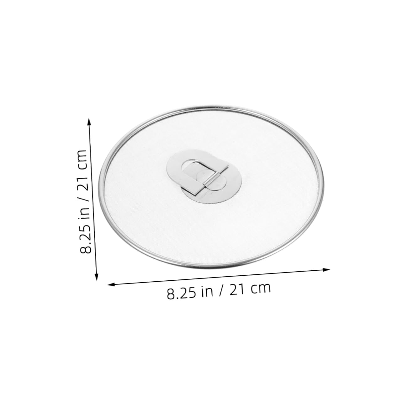 PRETYZOOM 2pcs Stainless Steel Cooking Splatter Screen Oil Splash Guard for Frying Pan Versatile Grease Protector Mesh Design for Frying Boiling Straining