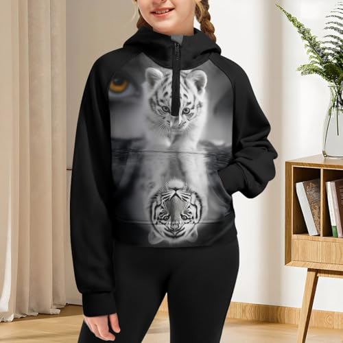 HUIACONG Zip Up Hoodie for Kids Girls Long Sleeve Jackets for Children3