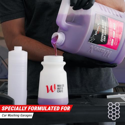 Image of Wavex Car Shampoo Extreme Wash 5L with Two Pcs Microfiber Cloth 40x40cm 340gsm | pH Neutral | Also works as Foam Wash Shampoo
