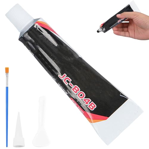 Sellador para Coches Negro 100ml,Sellador Automotriz de Silicona Resistente al Agua y Calor,Adhesivo para Juntas, Parabrisas, Faros, Escape y Carrocería,Sellante para Motor e Interior de Automóvil