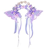 Accesorio multiusos para el cabello con flores de seda y borlas, portátil, para ocasiones festivas, tocado de moda para mujer