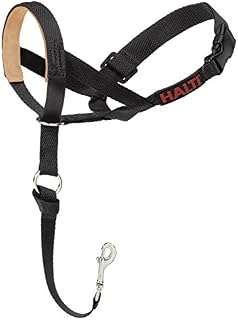 HALTI Headcollar Padded Size 1 Black, UK Bestselling Dog Head Harness to Stop Pulling on the Lead, Easy to Use, Original Design, Adjustable Collar, Professional Anti-Pull Training Aid for Small Dogs